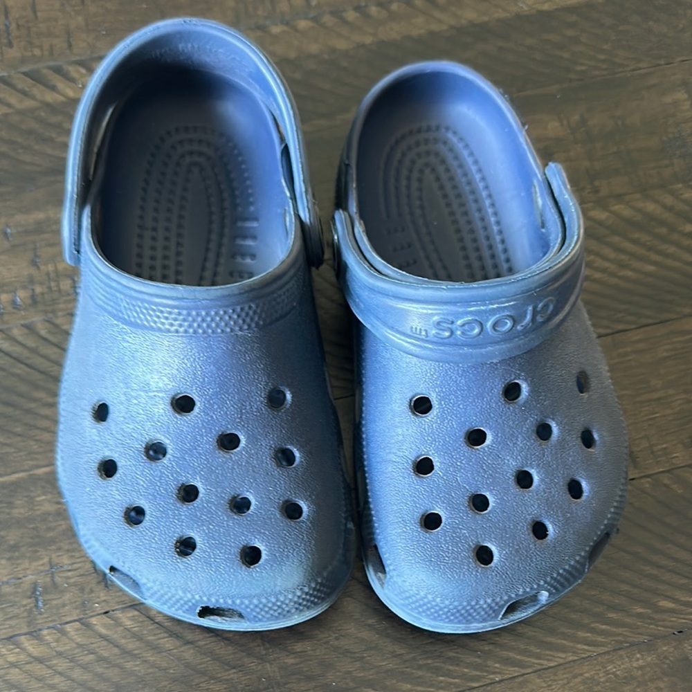 CROCS Blue Sandals with Signature Perforated Design